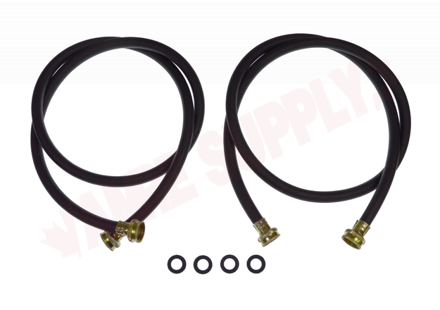 Photo 2 of 3805FFB2 : Supco 3805FFB2 Washer Fill Hose Set, Black Rubber, 2/Pack, 60