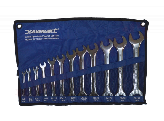 Photo 1 of 751636 : Silverline Double Ended Wrench Set, 12 Piece