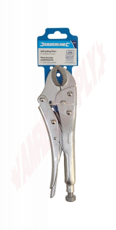 Photo 2 of 604023 : Silverline Self-Locking Curved Jaw Pliers, 9