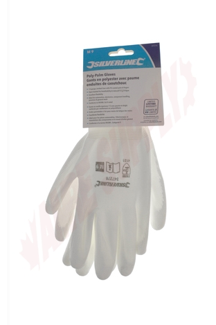 Photo 2 of 347276 : Silverline Poly Palm Gloves, Medium