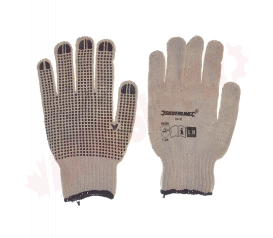 Photo 3 of 360180 : Silverline Single-Sided Dot Gloves, Large
