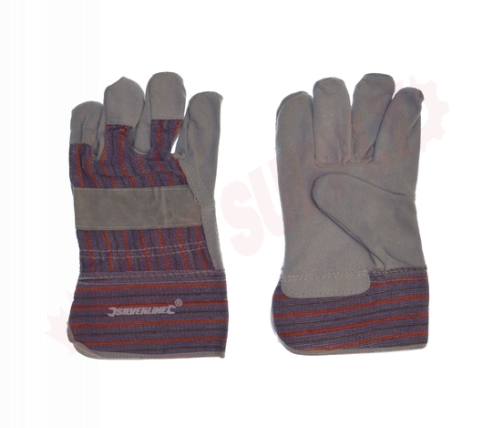 Photo 3 of 592042 : Silverline Leather Palm Work Gloves, Large