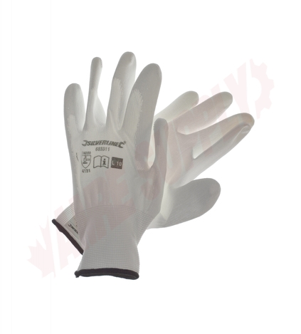 Photo 1 of 683311 : Silverline Poly Palm Gloves, Large