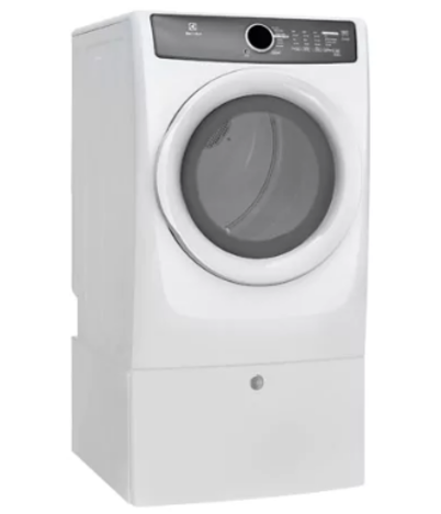 Photo 1 of EFMC427UIW : Frigidaire Electrolux 8.0 cu. ft. Front Load Electric Dryer, White