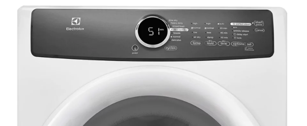Photo 4 of EFMC427UIW : Frigidaire Electrolux 8.0 cu. ft. Front Load Electric Dryer, White