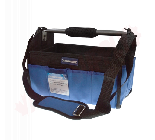 Photo 1 of 865670 : Silverline Heavy Duty Hard Base Tool Bag, Blue