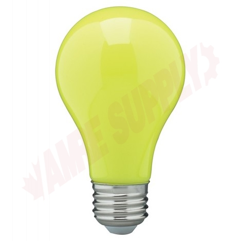 Photo 1 of S14987 : 8W A19 LED Lamp, Yellow, Dimmable
