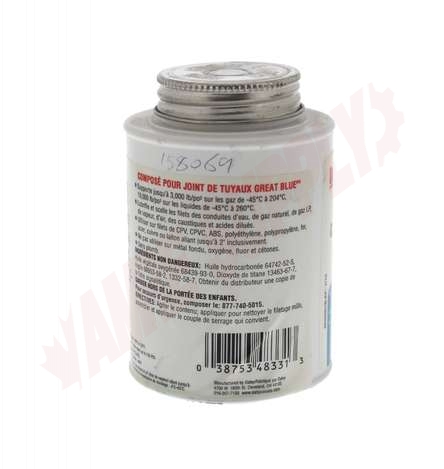 Photo 6 of 158069 : Oatey Great Blue Pipe Joint Compound, 8oz