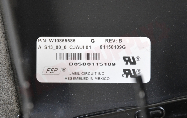 Photo 8 of W11232121 : Whirlpool W11232121 Range Control Panel