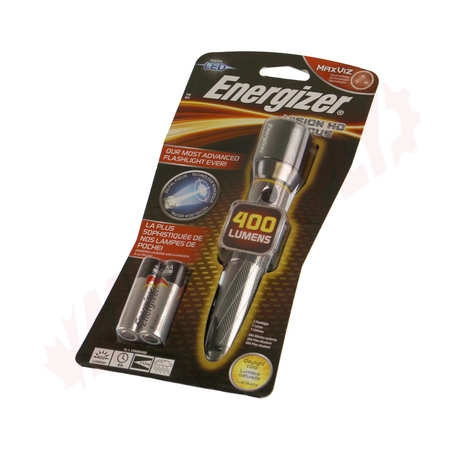 Photo 2 of EPMZH21E : Energizer Vision HD Performance Metal Flashlight, 2xAA Batteries