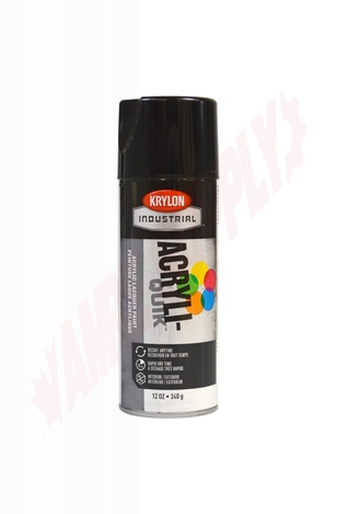 Photo 1 of 41601 : Krylon Industrial Acrylic-Quik Acrylic Spray Paint, Gloss Black