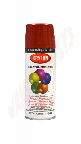 Photo 1 of 42101 : Krylon Industrial Acrylic-Quik Acrylic Spray Paint, Cherry Red