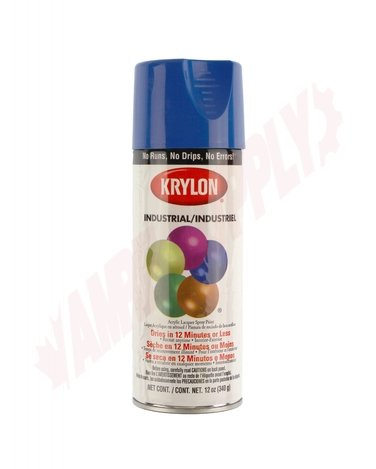 Photo 1 of 41910 : Krylon Industrial Acrylic-Quik Acrylic Spray Paint, Safety Blue
