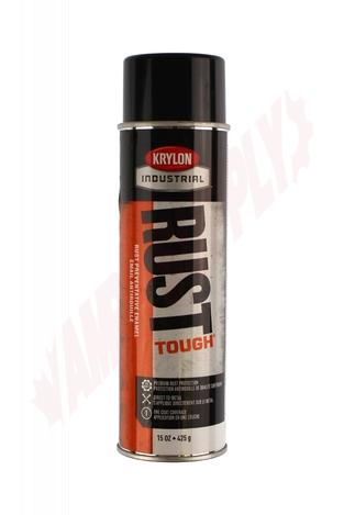 Photo 1 of R00799 : Krylon Rust Tough Acrylic Alkyd Enamel, Gloss Black