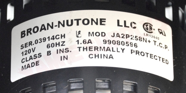 Photo 16 of 502N : Broan Nutone Side Discharge Exhaust Fan, 8, 270 CFM