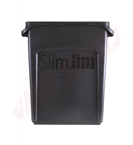Photo 3 of 1955959 : Rubbermaid Vented Slim Jim® 16 Gallon, Black