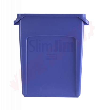 Photo 2 of 1971257 : Rubbermaid Vented Slim Jim® 16 Gallon, Blue