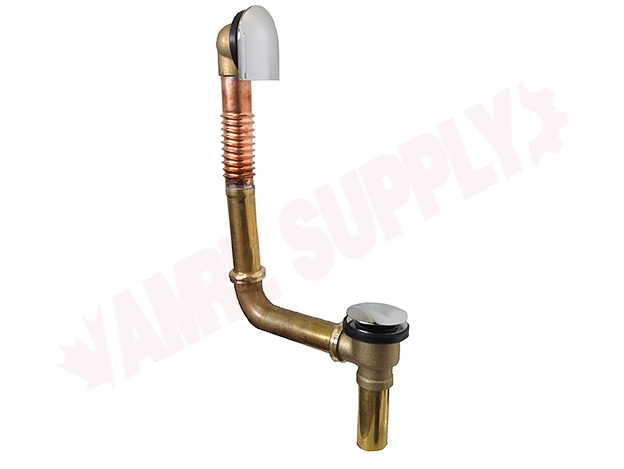 Photo 1 of 314DQ-CP-L : OS&B Brass Direct Drain Waste Overflow Clicker, Chrome