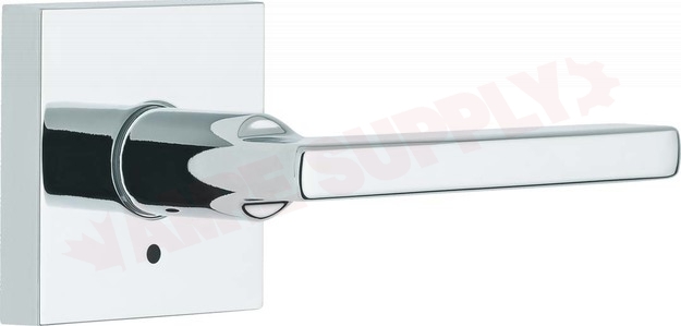 Photo 1 of SPVL331HFL26SQTMS : Weiser Halifax Square Rose Privacy Lever, Chrome
