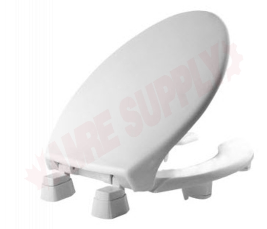 Photo 2 of 2L2150T-000 : Bemis Medic-Aid Toilet Seat, Elongated, Open Front, White, with Cover 