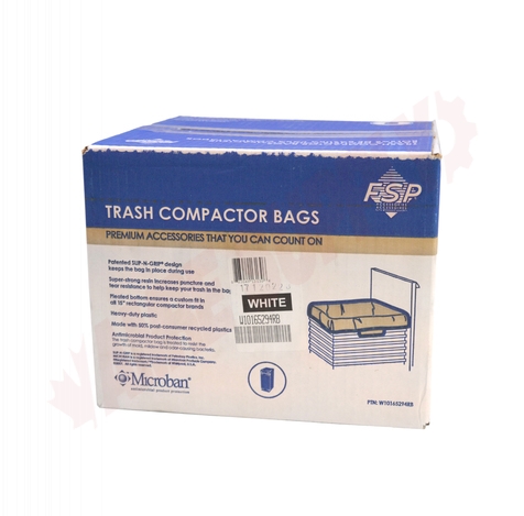 Photo 3 of W10165293RB : Whirlpool W10165293RB Trash Compactor Bags, 18, 60/Pack