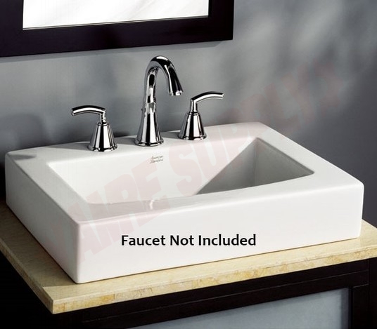 Photo 1 of 0504008.020 : American Standard Boxe Above-Counter Bathroom Sink, 8 Centers, White