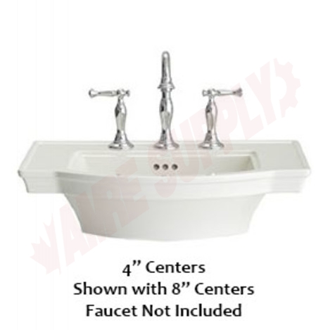 Photo 1 of 0900004.020 : American Standard Estate Pedestal Sink Top, 4 Centers, White