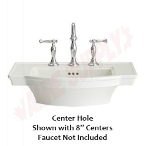 Photo 1 of 0900001.020 : American Standard Estate Pedestal Sink Top, Center Hole, White