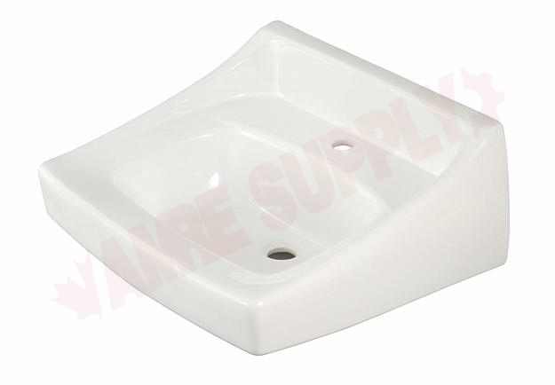 Photo 1 of LT307#01 : Toto Commercial Wall-Mount Bathroom Sink, Center Hole, Cotton White