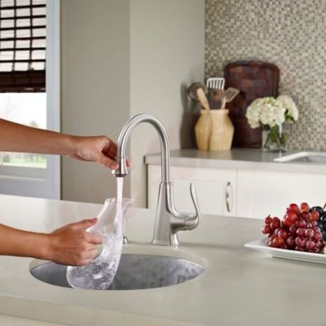 Photo 2 of F-072-PDSS : Pfister Pasadena Bar & Prep Faucet, with Soap Dispenser, Stainless Steel