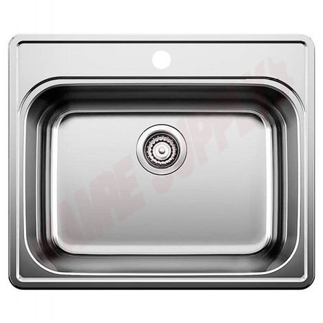 Photo 1 of 401101 : Blanco Essential 1 Drop-In Kitchen Sink, 1 Bowl, 1 Hole, Stainless Steel
