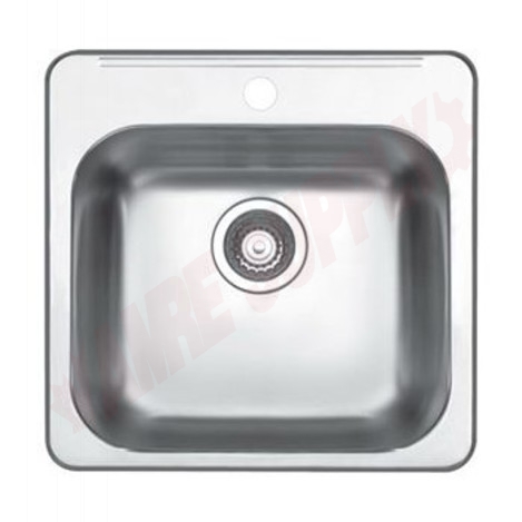 Photo 1 of 401125 : Blanco Horizon 1.0 Drop-In Kitchen Sink, 1 Bowl, 1 Hole, Stainless Steel
