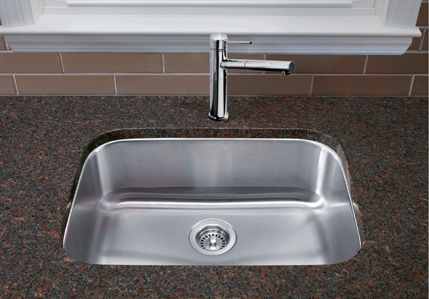Photo 2 of 401028 : Blanco Stellar U Super Single Undermount Kitchen Sink, 1 Bowl, Stainless Steel