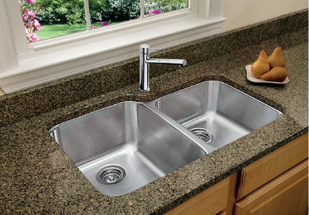 Photo 2 of 401026 : Blanco Stellar U 1-3/4 Undermount Kitchen Sink, 2 Bowls, Stainless Steel