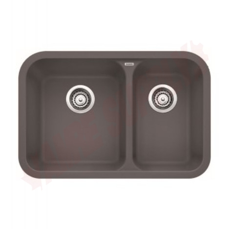 Photo 1 of 401393 : Blanco Vision U 1-1/2 Undermount Kitchen Sink, 2 Bowls, Granite, Cinder