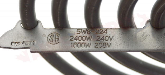 Photo 8 of WG02F05391 : GE WG02F05391 Range Coil Surface Element, Spade Ends, 8, 2400W   