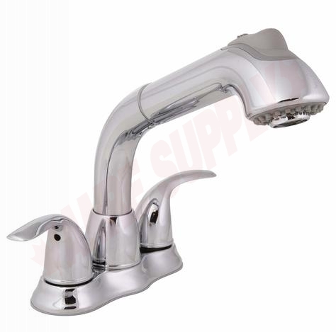 Photo 1 of F-WU2-20CC : Pfister Pfirst 2 Handle Pull-Out Laundry Faucet, Chrome
