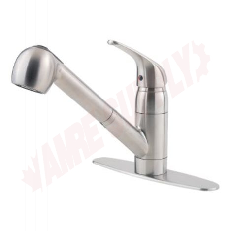 Photo 1 of G133-10SS : Pfister Pfirst Pull-Out Kitchen Faucet, Stainless Steel