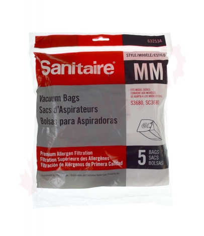 Photo 4 of 63253A : Sanitaire Replacement MM Vacuum Bags, 5/Pack