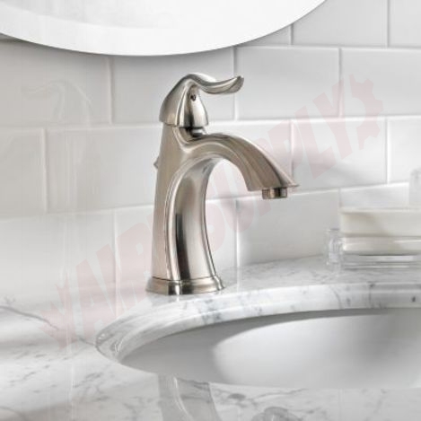 Photo 3 of LF-042-ST0K : Pfister Santiago Single Handle Bathroom Faucet, Brushed Nickel