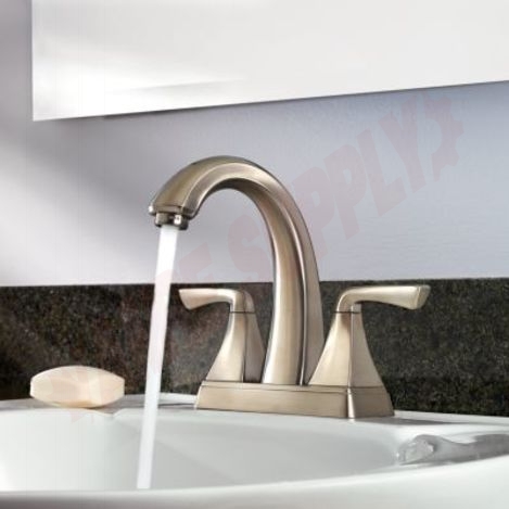 Photo 2 of LF-048-SLKK : Pfister Selia 2 Handle Bathroom Faucet, Brushed Nickel