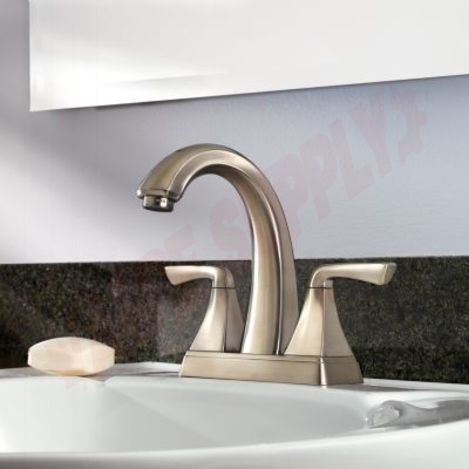 Photo 3 of LF-048-SLKK : Pfister Selia 2 Handle Bathroom Faucet, Brushed Nickel