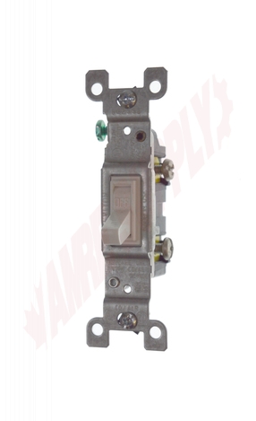 Photo 1 of 2651-2W : Leviton Copper/Aluminum Toggle Wall Light Switch, 15A, 120V, White