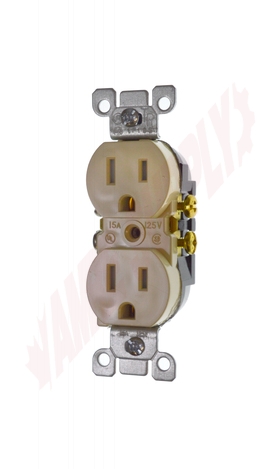 Photo 1 of T5320-I : Leviton Tamper-Resistant Wall Receptacle, 15A, 125V, Ivory