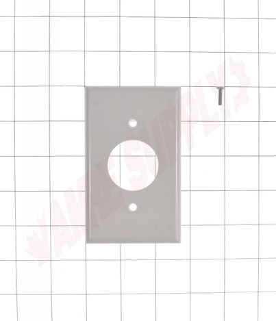Photo 5 of 88004 : Leviton Single Receptacle Wall Plate, 1 Gang, White