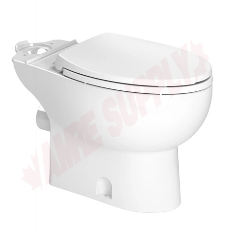 Photo 1 of 087 : Saniflo Rear Outlet Elongated Bowl, White, 16-3/4, with Seat