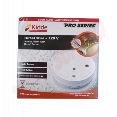 Photo 3 of 1235CA : Kidde 120V Hardwire Ionization Smoke Alarm