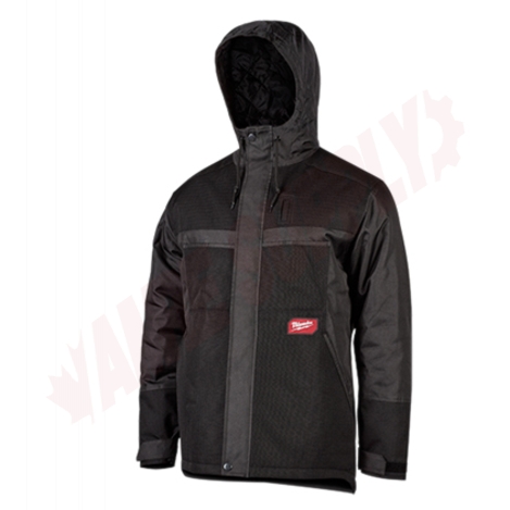 Photo 1 of 255B-21XL : Milwaukee M12 3-In-1 Heated Axis Jacket Kit, with Work Shell, Extra Large, Black