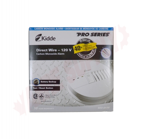 Photo 2 of 900-0128-001 : Kidde 120V Carbon Monoxide Alarm, with 9V Battery Backup