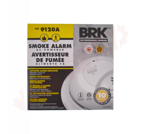 Photo 2 of 9120A : BRK 120V Hardwire Ionization Smoke Alarm